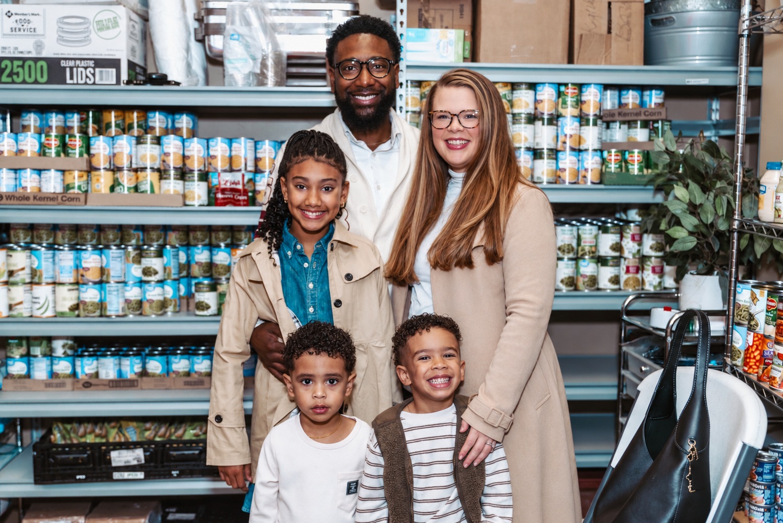 The Whitby family serving together in the community